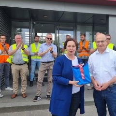 Sommerradtour-Abschluss mit positivem Fazit von Landrat und Bürgermeisterin.