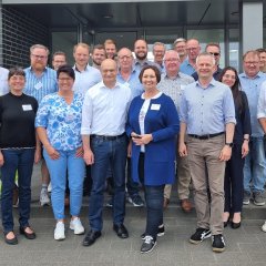 Die Gruppe der Sommerradtour 2023 mit der energenta GmbH im Weinerpark