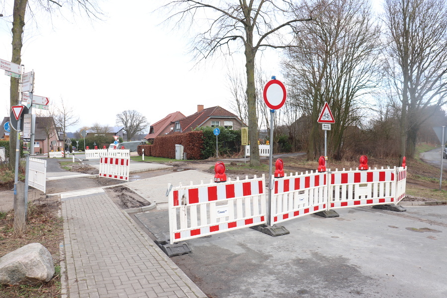 Sie sehen: eine Straßensperre