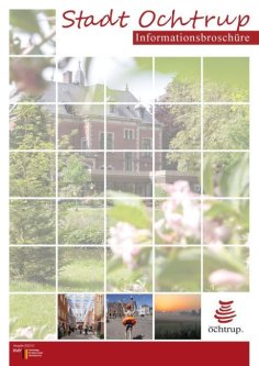 Sie sehen das Titelbild der Neubürgerbroschüre: die Villa Winkel in Kästchen