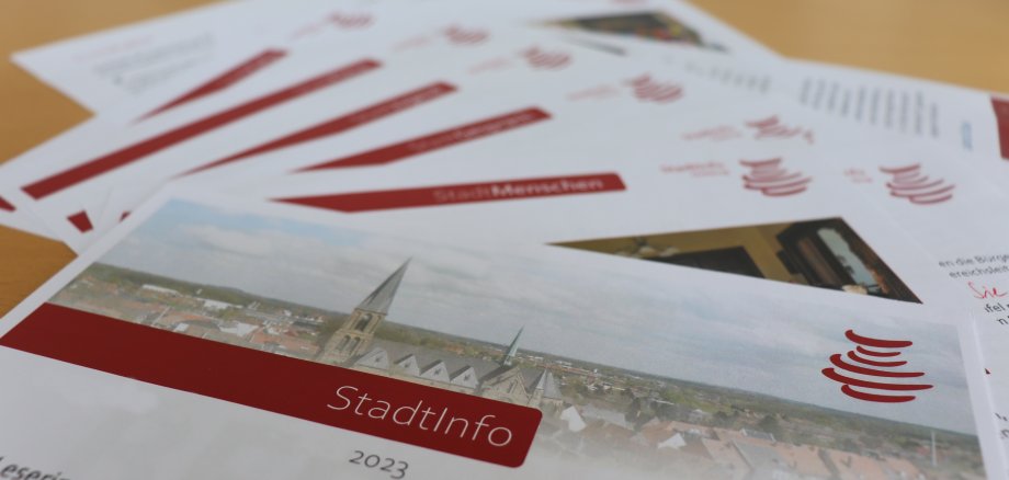 Sie sehen: Titelseite des Newsletters StadtInfo